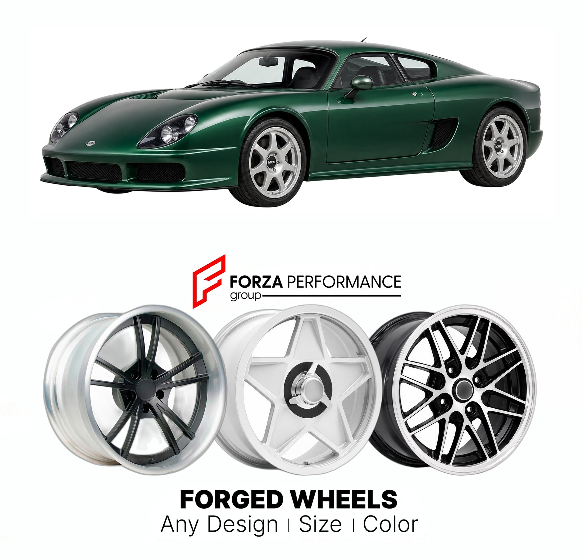 CUSTOM CLASSIC VINTAGE RESTOMOD RETRO OLD SCHOOL FORGED WHEELS RIMS for NOBLE M12 2000 - 2008

Custom forged wheels for Noble M12 2000 - 2008. Classic, vintage, restomod wheel designs made to order in custom sizes, offsets, colors and finishes.

We manufacture premium quality forged wheels rims for Noble M12 2000 - 2008 in any design, size, color.

THIS WHEEL DESIGN CAN BE CUSTOM-MADE FOR YOUR CAR IN ANY SIZE AND COLOR OPTIONS
Available in monoblock, 2-piece, 3-piece, duoblock, beadlock
3D wheel renderings 