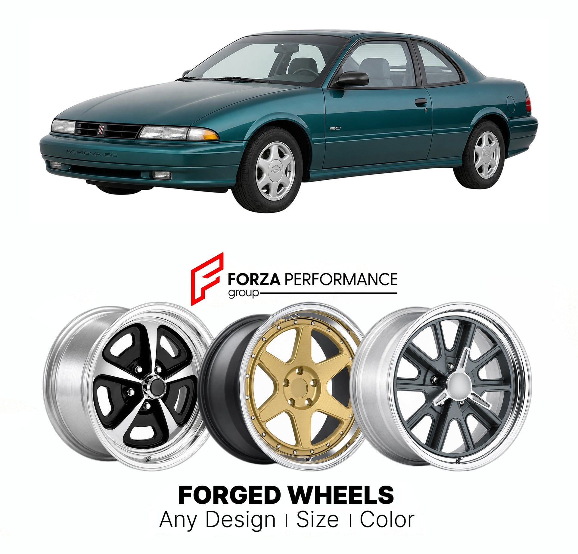 FORGED WHEELS RIMS for OLDSMOBILE ACHIEVA SC 1992 - 1998

Custom forged wheels for Oldsmobile Achieva SC 1992 - 1998. Made-to-order monoblock, 2-piece and 3-piece rims in custom sizes, offsets, colors and finishes with guaranteed fitment.

We manufacture premium quality forged wheels rims for Oldsmobile Achieva SC 1992 - 1998 in any design, size, color.

THIS WHEEL DESIGN CAN BE CUSTOM-MADE FOR YOUR CAR IN ANY SIZE AND COLOR OPTIONS
Available in monoblock, 2-piece, 3-piece, duoblock, beadlock
3D wheel rende