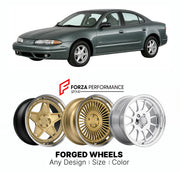 FORGED WHEELS RIMS for OLDSMOBILE ALERO GLS 1999 - 2004

Custom forged wheels for Oldsmobile Alero GLS 1999 - 2004. Made-to-order monoblock, 2-piece and 3-piece rims in custom sizes, offsets, colors and finishes with guaranteed fitment.

We manufacture premium quality forged wheels rims for Oldsmobile Alero GLS 1999 - 2004 in any design, size, color.

THIS WHEEL DESIGN CAN BE CUSTOM-MADE FOR YOUR CAR IN ANY SIZE AND COLOR OPTIONS
Available in monoblock, 2-piece, 3-piece, duoblock, beadlock
3D wheel renderin