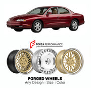 FORGED WHEELS RIMS for OLDSMOBILE AURORA 1995 - 1999

Custom forged wheels for Oldsmobile Aurora 1995 - 1999. Made-to-order monoblock, 2-piece and 3-piece rims in custom sizes, offsets, colors and finishes with guaranteed fitment.

We manufacture premium quality forged wheels rims for Oldsmobile Aurora 1995 - 1999 in any design, size, color.

THIS WHEEL DESIGN CAN BE CUSTOM-MADE FOR YOUR CAR IN ANY SIZE AND COLOR OPTIONS
Available in monoblock, 2-piece, 3-piece, duoblock, beadlock
3D wheel renderings are pr