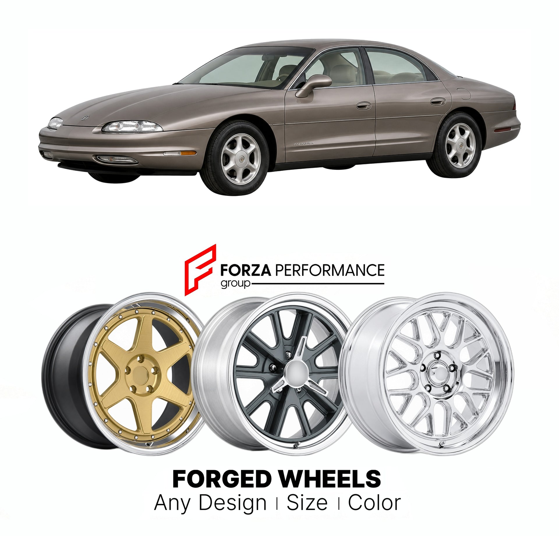 FORGED WHEELS RIMS for OLDSMOBILE AURORA V8 1995 - 2003

Custom forged wheels for Oldsmobile Aurora V8 1995 - 2003. Made-to-order monoblock, 2-piece and 3-piece rims in custom sizes, offsets, colors and finishes with guaranteed fitment.

We manufacture premium quality forged wheels rims for Oldsmobile Aurora V8 1995 - 2003 in any design, size, color.

THIS WHEEL DESIGN CAN BE CUSTOM-MADE FOR YOUR CAR IN ANY SIZE AND COLOR OPTIONS
Available in monoblock, 2-piece, 3-piece, duoblock, beadlock
3D wheel renderin