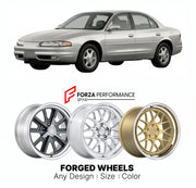 FORGED WHEELS RIMS for OLDSMOBILE INTRIGUE 1998 - 2002

Custom forged wheels for Oldsmobile Intrigue 1998 - 2002. Made-to-order monoblock, 2-piece and 3-piece rims in custom sizes, offsets, colors and finishes with guaranteed fitment.

We manufacture premium quality forged wheels rims for Oldsmobile Intrigue 1998 - 2002 in any design, size, color.

THIS WHEEL DESIGN CAN BE CUSTOM-MADE FOR YOUR CAR IN ANY SIZE AND COLOR OPTIONS
Available in monoblock, 2-piece, 3-piece, duoblock, beadlock
3D wheel renderings 