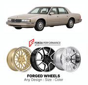 FORGED WHEELS RIMS for OLDSMOBILE NINETY-EIGHT REGENCY 1991 - 1996

Custom forged wheels for Oldsmobile Ninety-Eight Regency 1991 - 1996. Made-to-order monoblock, 2-piece and 3-piece rims in custom sizes, offsets, colors and finishes with guaranteed fitment.

We manufacture premium quality forged wheels rims for Oldsmobile Ninety-Eight Regency 1991 - 1996 in any design, size, color.

THIS WHEEL DESIGN CAN BE CUSTOM-MADE FOR YOUR CAR IN ANY SIZE AND COLOR OPTIONS
Available in monoblock, 2-piece, 3-piece, duo