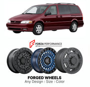 FORGED WHEELS RIMS for OLDSMOBILE SILHOUETTE FINAL 500 EDITION 1990 - 2004

Custom forged wheels for Oldsmobile Silhouette Final 500 Edition 1990 - 2004. Made-to-order monoblock, 2-piece and 3-piece rims in custom sizes, offsets, colors and finishes with guaranteed fitment.

We manufacture premium quality forged wheels rims for Oldsmobile Silhouette Final 500 Edition 1990 - 2004 in any design, size, color.

THIS WHEEL DESIGN CAN BE CUSTOM-MADE FOR YOUR CAR IN ANY SIZE AND COLOR OPTIONS
Available in monobloc