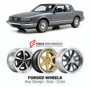 FORGED WHEELS RIMS for OLDSMOBILE TORONADO 1990 - 1992

Custom forged wheels for Oldsmobile Toronado 1990 - 1992. Made-to-order monoblock, 2-piece and 3-piece rims in custom sizes, offsets, colors and finishes with guaranteed fitment.

We manufacture premium quality forged wheels rims for Oldsmobile Toronado 1990 - 1992 in any design, size, color.

THIS WHEEL DESIGN CAN BE CUSTOM-MADE FOR YOUR CAR IN ANY SIZE AND COLOR OPTIONS
Available in monoblock, 2-piece, 3-piece, duoblock, beadlock
3D wheel renderings 