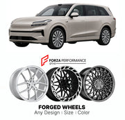 Custom forged wheels for Onvo NIO L90 2025+. Made-to-order monoblock, 2-piece and 3-piece wheels in custom sizes, offsets, colors and finishes with guaranteed vehicle fitment.

We manufacture premium quality forged wheels rims for Onvo NIO L90 2025+ in any design, size, color.

THIS WHEEL DESIGN CAN BE CUSTOM-MADE FOR YOUR CAR IN ANY SIZE AND COLOR OPTIONS
Available in monoblock, 2-piece, 3-piece, duoblock, beadlock
3D wheel renderings are provided according to the exact dimensions and specifications reques