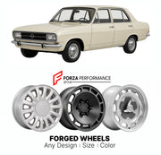 CUSTOM CLASSIC VINTAGE RESTOMOD RETRO OLD SCHOOL FORGED WHEELS RIMS for OPEL ASCONA VECTRA A 1970 - 1975

Custom forged wheels for Opel Ascona Vectra A 1970 - 1975. Classic, vintage, restomod wheel designs made to order in custom sizes, offsets, colors and finishes.

We manufacture premium quality forged wheels rims for Opel Ascona Vectra A 1970 - 1975 in any design, size, color.

THIS WHEEL DESIGN CAN BE CUSTOM-MADE FOR YOUR CAR IN ANY SIZE AND COLOR OPTIONS
Available in monoblock, 2-piece, 3-piece, duoblo