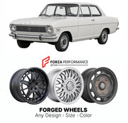 CUSTOM CLASSIC VINTAGE RESTOMOD RETRO OLD SCHOOL FORGED WHEELS RIMS for OPEL KADETT ASTRA B 1965 - 1973

Custom forged wheels for Opel Kadett Astra B 1965 - 1973. Classic, vintage, restomod wheel designs made to order in custom sizes, offsets, colors and finishes.

We manufacture premium quality forged wheels rims for Opel Kadett Astra B 1965 - 1973 in any design, size, color.

THIS WHEEL DESIGN CAN BE CUSTOM-MADE FOR YOUR CAR IN ANY SIZE AND COLOR OPTIONS
Available in monoblock, 2-piece, 3-piece, duoblock,