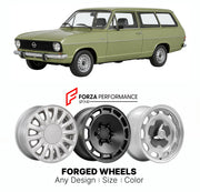 CUSTOM CLASSIC VINTAGE RESTOMOD RETRO OLD SCHOOL FORGED WHEELS RIMS for OPEL KADETT ASTRA C CARAVAN 1973 - 1979

Custom forged wheels for Opel Kadett Astra C Caravan 1973 - 1979. Classic, vintage, restomod wheel designs made to order in custom sizes, offsets, colors and finishes.

We manufacture premium quality forged wheels rims for Opel Kadett Astra C Caravan 1973 - 1979 in any design, size, color.

THIS WHEEL DESIGN CAN BE CUSTOM-MADE FOR YOUR CAR IN ANY SIZE AND COLOR OPTIONS
Available in monoblock, 2-p