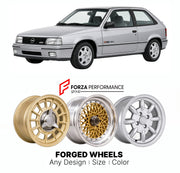 CUSTOM CLASSIC VINTAGE RESTOMOD RETRO OLD SCHOOL FORGED WHEELS RIMS for OPEL KADETT ASTRA E GSI 16V 1988 - 1991

Custom forged wheels for Opel Kadett Astra E GSi 16V 1988 - 1991. Classic, vintage, restomod wheel designs made to order in custom sizes, offsets, colors and finishes.

We manufacture premium quality forged wheels rims for Opel Kadett Astra E GSi 16V 1988 - 1991 in any design, size, color.

THIS WHEEL DESIGN CAN BE CUSTOM-MADE FOR YOUR CAR IN ANY SIZE AND COLOR OPTIONS
Available in monoblock, 2-p