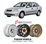 CUSTOM CLASSIC VINTAGE RESTOMOD RETRO OLD SCHOOL FORGED WHEELS RIMS for OPEL KADETT ASTRA G 1998 - 2004

Custom forged wheels for Opel Kadett Astra G 1998 - 2004. Classic, vintage, restomod wheel designs made to order in custom sizes, offsets, colors and finishes.

We manufacture premium quality forged wheels rims for Opel Kadett Astra G 1998 - 2004 in any design, size, color.

THIS WHEEL DESIGN CAN BE CUSTOM-MADE FOR YOUR CAR IN ANY SIZE AND COLOR OPTIONS
Available in monoblock, 2-piece, 3-piece, duoblock,