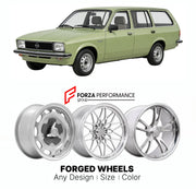 CUSTOM CLASSIC VINTAGE RESTOMOD RETRO OLD SCHOOL FORGED WHEELS RIMS for OPEL KADETT D CARAVAN 1979 - 1984

Custom forged wheels for Opel Kadett D Caravan 1979 - 1984. Classic, vintage, restomod wheel designs made to order in custom sizes, offsets, colors and finishes.

We manufacture premium quality forged wheels rims for Opel Kadett D Caravan 1979 - 1984 in any design, size, color.

THIS WHEEL DESIGN CAN BE CUSTOM-MADE FOR YOUR CAR IN ANY SIZE AND COLOR OPTIONS
Available in monoblock, 2-piece, 3-piece, duo
