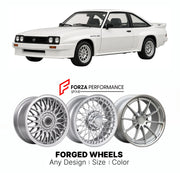 CUSTOM CLASSIC VINTAGE RESTOMOD RETRO OLD SCHOOL FORGED WHEELS RIMS for OPEL MANTA 400 1981 - 1984

Custom forged wheels for Opel Manta 400 1981 - 1984. Classic, vintage, restomod wheel designs made to order in custom sizes, offsets, colors and finishes.

We manufacture premium quality forged wheels rims for Opel Manta 400 1981 - 1984 in any design, size, color.

THIS WHEEL DESIGN CAN BE CUSTOM-MADE FOR YOUR CAR IN ANY SIZE AND COLOR OPTIONS
Available in monoblock, 2-piece, 3-piece, duoblock, beadlock
3D wh