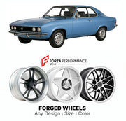CUSTOM CLASSIC VINTAGE RESTOMOD RETRO OLD SCHOOL FORGED WHEELS RIMS for OPEL MANTA BERLINETTA B 1975 - 1988

Custom forged wheels for Opel Manta Berlinetta B 1975 - 1988. Classic, vintage, restomod wheel designs made to order in custom sizes, offsets, colors and finishes.

We manufacture premium quality forged wheels rims for Opel Manta Berlinetta B 1975 - 1988 in any design, size, color.

THIS WHEEL DESIGN CAN BE CUSTOM-MADE FOR YOUR CAR IN ANY SIZE AND COLOR OPTIONS
Available in monoblock, 2-piece, 3-piec