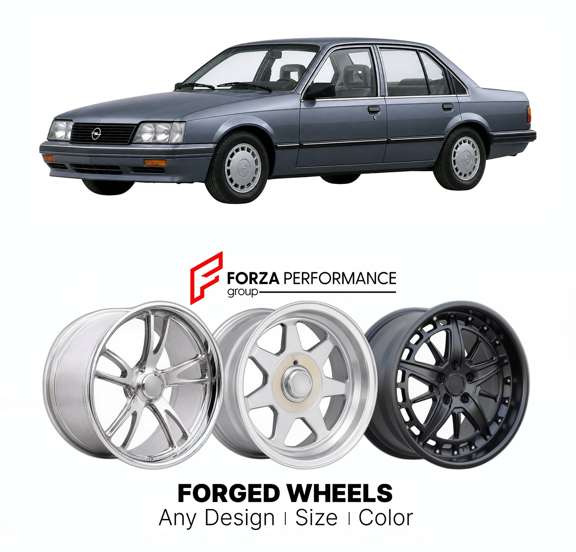 CUSTOM CLASSIC VINTAGE RESTOMOD RETRO OLD SCHOOL FORGED WHEELS RIMS for OPEL OMEGA 1986 - 1994

Custom forged wheels for Opel Omega 1986 - 1994. Classic, vintage, restomod wheel designs made to order in custom sizes, offsets, colors and finishes.

We manufacture premium quality forged wheels rims for Opel Omega 1986 - 1994 in any design, size, color.

THIS WHEEL DESIGN CAN BE CUSTOM-MADE FOR YOUR CAR IN ANY SIZE AND COLOR OPTIONS
Available in monoblock, 2-piece, 3-piece, duoblock, beadlock
3D wheel renderin