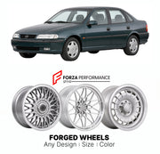 CUSTOM CLASSIC VINTAGE RESTOMOD RETRO OLD SCHOOL FORGED WHEELS RIMS for OPEL VECTRA B 1995 - 2002

Custom forged wheels for Opel Vectra B 1995 - 2002. Classic, vintage, restomod wheel designs made to order in custom sizes, offsets, colors and finishes.

We manufacture premium quality forged wheels rims for Opel Vectra B 1995 - 2002 in any design, size, color.

THIS WHEEL DESIGN CAN BE CUSTOM-MADE FOR YOUR CAR IN ANY SIZE AND COLOR OPTIONS
Available in monoblock, 2-piece, 3-piece, duoblock, beadlock
3D wheel