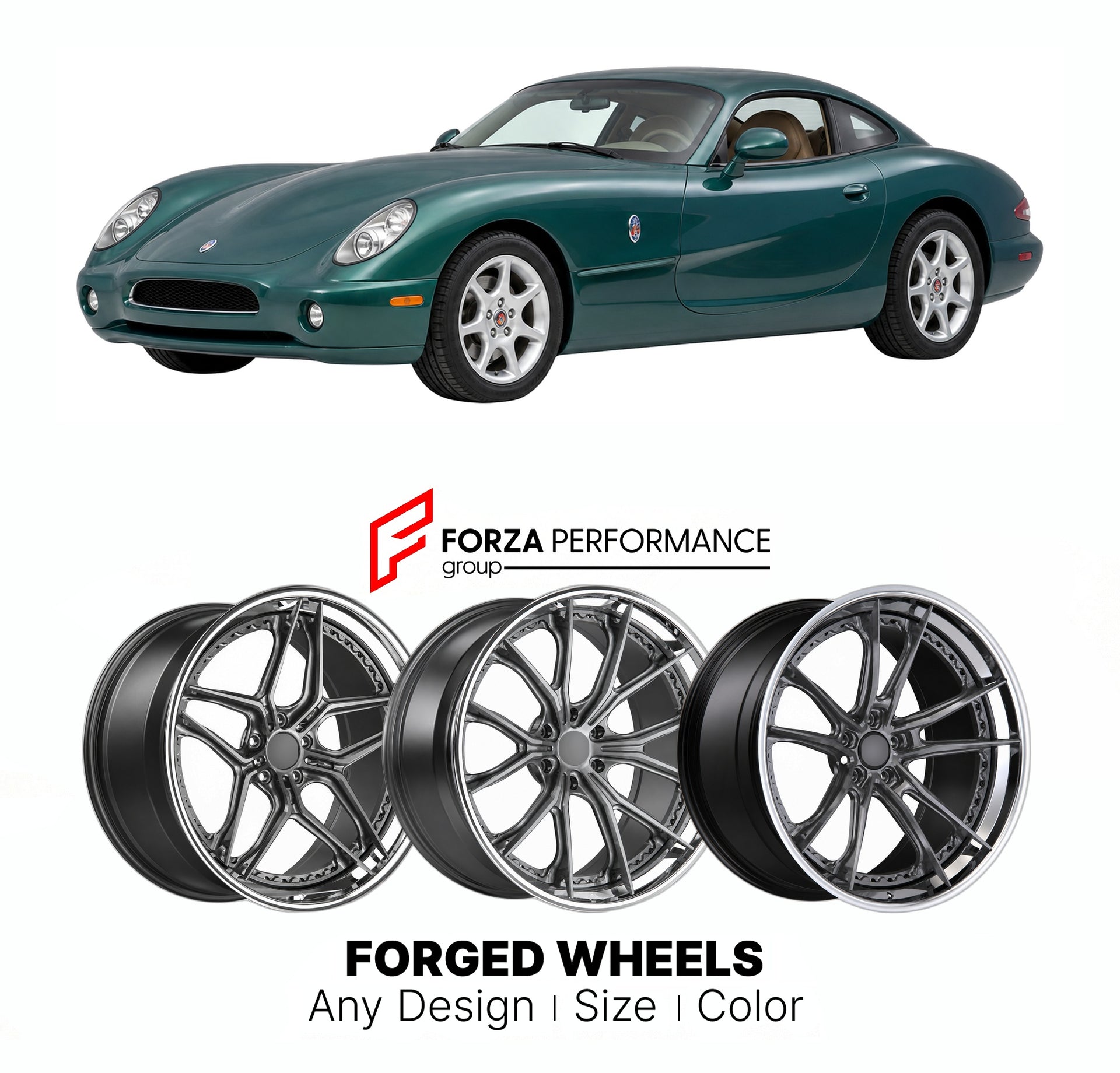 FORGED WHEELS RIMS for PANOZ ESPERANTE 2000 - 2007

Custom forged wheels for Panoz Esperante 2000 - 2007. Made-to-order monoblock, 2-piece and 3-piece rims in custom sizes, offsets, colors and finishes with guaranteed fitment.

We manufacture premium quality forged wheels rims for Panoz Esperante 2000 - 2007 in any design, size, color.

THIS WHEEL DESIGN CAN BE CUSTOM-MADE FOR YOUR CAR IN ANY SIZE AND COLOR OPTIONS
Available in monoblock, 2-piece, 3-piece, duoblock, beadlock
3D wheel renderings are provided