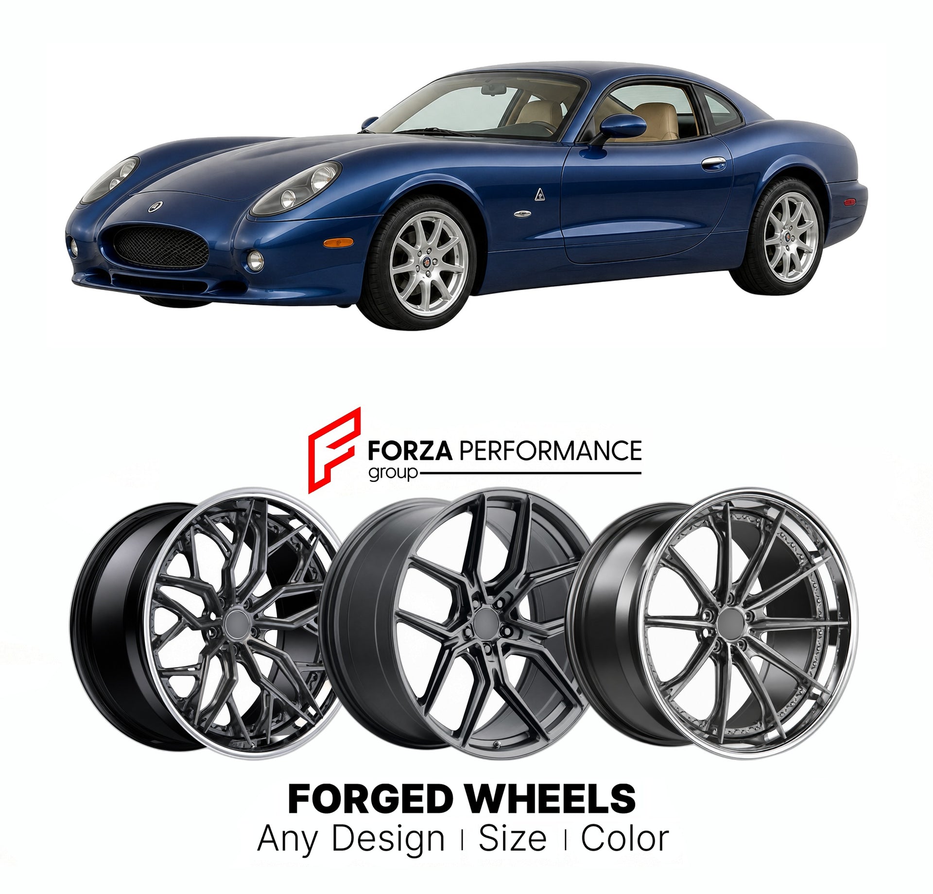 FORGED WHEELS RIMS for PANOZ ESPERANTE 2000 - 2009

Custom forged wheels for Panoz Esperante 2000 - 2009. Made-to-order monoblock, 2-piece and 3-piece rims in custom sizes, offsets, colors and finishes with guaranteed fitment.

We manufacture premium quality forged wheels rims for Panoz Esperante 2000 - 2009 in any design, size, color.

THIS WHEEL DESIGN CAN BE CUSTOM-MADE FOR YOUR CAR IN ANY SIZE AND COLOR OPTIONS
Available in monoblock, 2-piece, 3-piece, duoblock, beadlock
3D wheel renderings are provided