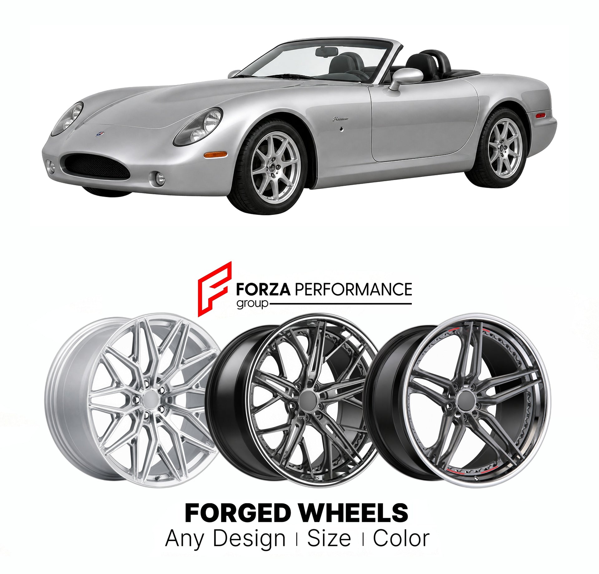 FORGED WHEELS RIMS for PANOZ ESPERANTE BASE 2000 - 2009

Custom forged wheels for Panoz Esperante Base 2000 - 2009. Made-to-order monoblock, 2-piece and 3-piece rims in custom sizes, offsets, colors and finishes with guaranteed fitment.

We manufacture premium quality forged wheels rims for Panoz Esperante Base 2000 - 2009 in any design, size, color.

THIS WHEEL DESIGN CAN BE CUSTOM-MADE FOR YOUR CAR IN ANY SIZE AND COLOR OPTIONS
Available in monoblock, 2-piece, 3-piece, duoblock, beadlock
3D wheel renderin