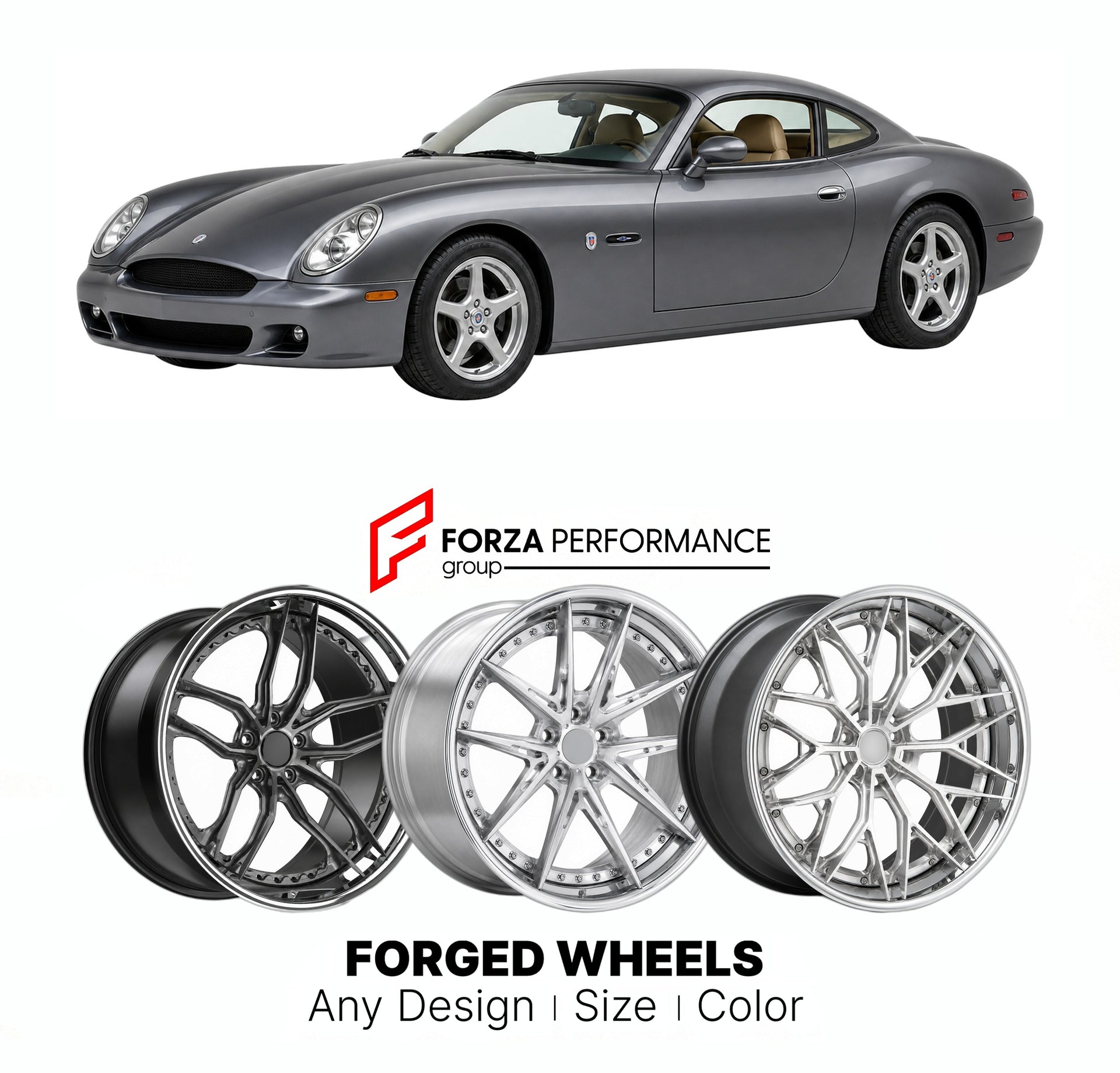 FORGED WHEELS RIMS for PANOZ ESPERANTE GTS 2000 - 2009

Custom forged wheels for Panoz Esperante GTS 2000 - 2009. Made-to-order monoblock, 2-piece and 3-piece rims in custom sizes, offsets, colors and finishes with guaranteed fitment.

We manufacture premium quality forged wheels rims for Panoz Esperante GTS 2000 - 2009 in any design, size, color.

THIS WHEEL DESIGN CAN BE CUSTOM-MADE FOR YOUR CAR IN ANY SIZE AND COLOR OPTIONS
Available in monoblock, 2-piece, 3-piece, duoblock, beadlock
3D wheel renderings 