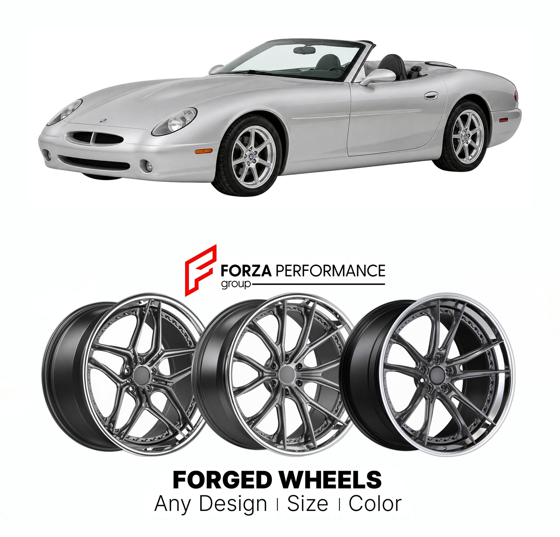 FORGED WHEELS RIMS for PANOZ ESPERANTE SPYDER 2000 - 2009

Custom forged wheels for Panoz Esperante Spyder 2000 - 2009. Made-to-order monoblock, 2-piece and 3-piece rims in custom sizes, offsets, colors and finishes with guaranteed fitment.

We manufacture premium quality forged wheels rims for Panoz Esperante Spyder 2000 - 2009 in any design, size, color.

THIS WHEEL DESIGN CAN BE CUSTOM-MADE FOR YOUR CAR IN ANY SIZE AND COLOR OPTIONS
Available in monoblock, 2-piece, 3-piece, duoblock, beadlock
3D wheel re