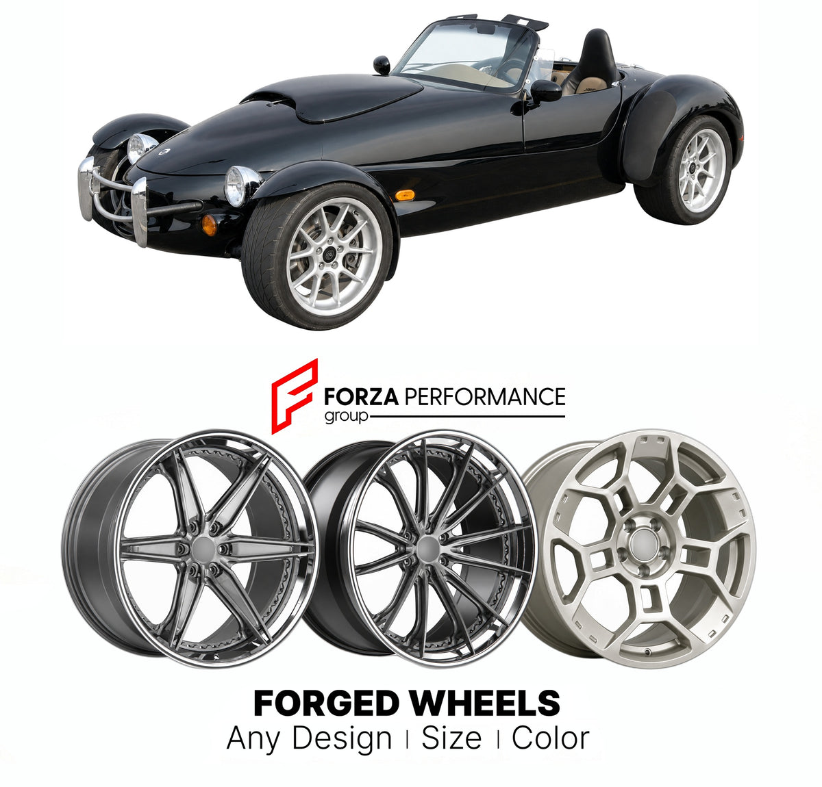 FORGED WHEELS RIMS for PANOZ ROADSTER 1992 - 1999

Custom forged wheels for Panoz Roadster 1992 - 1999. Made-to-order monoblock, 2-piece and 3-piece rims in custom sizes, offsets, colors and finishes with guaranteed fitment.

We manufacture premium quality forged wheels rims for Panoz Roadster 1992 - 1999 in any design, size, color.

THIS WHEEL DESIGN CAN BE CUSTOM-MADE FOR YOUR CAR IN ANY SIZE AND COLOR OPTIONS
Available in monoblock, 2-piece, 3-piece, duoblock, beadlock
3D wheel renderings are provided ac