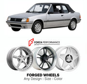 CUSTOM CLASSIC VINTAGE RESTOMOD RETRO OLD SCHOOL FORGED WHEELS RIMS for PEUGEOT 205 CABRIOLET 1986 - 1995

Custom forged wheels for Peugeot 205 Cabriolet 1986 - 1995. Classic, vintage, restomod wheel designs made to order in custom sizes, offsets, colors and finishes.

We manufacture premium quality forged wheels rims for Peugeot 205 Cabriolet 1986 - 1995 in any design, size, color.

THIS WHEEL DESIGN CAN BE CUSTOM-MADE FOR YOUR CAR IN ANY SIZE AND COLOR OPTIONS
Available in monoblock, 2-piece, 3-piece, duo