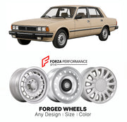 CUSTOM CLASSIC VINTAGE RESTOMOD RETRO OLD SCHOOL FORGED WHEELS RIMS for PEUGEOT 505 1979 - 1992

Custom forged wheels for Peugeot 505 1979 - 1992. Classic, vintage, restomod wheel designs made to order in custom sizes, offsets, colors and finishes.

We manufacture premium quality forged wheels rims for Peugeot 505 1979 - 1992 in any design, size, color.

THIS WHEEL DESIGN CAN BE CUSTOM-MADE FOR YOUR CAR IN ANY SIZE AND COLOR OPTIONS
Available in monoblock, 2-piece, 3-piece, duoblock, beadlock
3D wheel rende