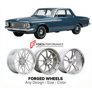 CUSTOM CLASSIC VINTAGE RESTOMOD RETRO OLD SCHOOL FORGED WHEELS RIMS for PLYMOUTH BELVEDERE 426 STREET WEDGE 1962 - 1964
Custom forged wheels for classic American muscle cars. Ideal for restomod builds, vintage restorations, and show cars. Deep dish and retro styling available.

We manufacture premium quality forged wheels rims for Plymouth Belvedere 426 Street Wedge 1962 - 1964 in any design, size, color.

THIS WHEEL DESIGN CAN BE CUSTOM-MADE FOR YOUR CAR IN ANY SIZE AND COLOR OPTIONS
Available in monoblock