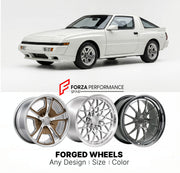CUSTOM CLASSIC VINTAGE RESTOMOD RETRO OLD SCHOOL FORGED WHEELS RIMS for PLYMOUTH CONQUEST 1987 - 1989
Custom forged wheels for classic American muscle cars. Ideal for restomod builds, vintage restorations, and show cars. Deep dish and retro styling available.

We manufacture premium quality forged wheels rims for Plymouth Conquest 1987 - 1989 in any design, size, color.

THIS WHEEL DESIGN CAN BE CUSTOM-MADE FOR YOUR CAR IN ANY SIZE AND COLOR OPTIONS
Available in monoblock, 2-piece, 3-piece, duoblock, beadlo