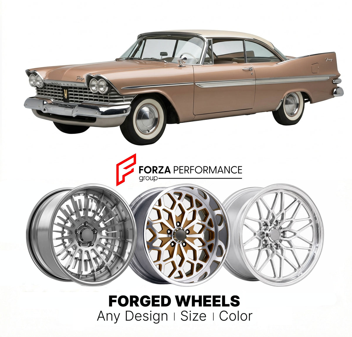 CUSTOM CLASSIC VINTAGE RESTOMOD RETRO OLD SCHOOL FORGED WHEELS RIMS fo