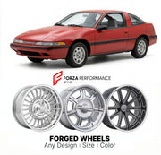 CUSTOM CLASSIC VINTAGE RESTOMOD RETRO OLD SCHOOL FORGED WHEELS RIMS for PLYMOUTH LASER 1981 - 1983
Custom forged wheels for classic American muscle cars. Ideal for restomod builds, vintage restorations, and show cars. Deep dish and retro styling available.

We manufacture premium quality forged wheels rims for Plymouth Laser 1981 - 1983 in any design, size, color.

THIS WHEEL DESIGN CAN BE CUSTOM-MADE FOR YOUR CAR IN ANY SIZE AND COLOR OPTIONS
Available in monoblock, 2-piece, 3-piece, duoblock, beadlock
3D 