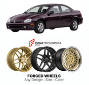 FORGED WHEELS RIMS for PLYMOUTH NEON EXPRESSO 1995 - 2001

Custom forged wheels for Plymouth Neon Expresso 1995 - 2001. Made-to-order monoblock, 2-piece and 3-piece rims in custom sizes, offsets, colors and finishes with guaranteed fitment.

We manufacture premium quality forged wheels rims for Plymouth Neon Expresso 1995 - 2001 in any design, size, color.

THIS WHEEL DESIGN CAN BE CUSTOM-MADE FOR YOUR CAR IN ANY SIZE AND COLOR OPTIONS
Available in monoblock, 2-piece, 3-piece, duoblock, beadlock
3D wheel re