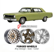 CUSTOM CLASSIC VINTAGE RESTOMOD RETRO OLD SCHOOL FORGED WHEELS RIMS for PLYMOUTH SCAMP 1974 - 1976
Custom forged wheels for classic American muscle cars. Ideal for restomod builds, vintage restorations, and show cars. Deep dish and retro styling available.

We manufacture premium quality forged wheels rims for Plymouth Scamp 1974 - 1976 in any design, size, color.

THIS WHEEL DESIGN CAN BE CUSTOM-MADE FOR YOUR CAR IN ANY SIZE AND COLOR OPTIONS
Available in monoblock, 2-piece, 3-piece, duoblock, beadlock
3D 