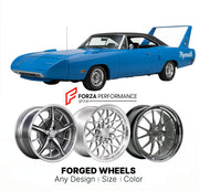 CUSTOM CLASSIC VINTAGE RESTOMOD RETRO OLD SCHOOL FORGED WHEELS RIMS for PLYMOUTH SUPERBIRD 1970 - 1970
Custom forged wheels for classic American muscle cars. Ideal for restomod builds, vintage restorations, and show cars. Deep dish and retro styling available.

We manufacture premium quality forged wheels rims for Plymouth Superbird 1970 - 1970 in any design, size, color.

THIS WHEEL DESIGN CAN BE CUSTOM-MADE FOR YOUR CAR IN ANY SIZE AND COLOR OPTIONS
Available in monoblock, 2-piece, 3-piece, duoblock, bead