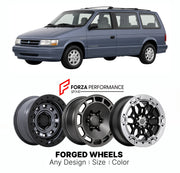 FORGED WHEELS RIMS for PLYMOUTH VOYAGER 1990 - 2000

Custom forged wheels for Plymouth Voyager 1990 - 2000. Made-to-order monoblock, 2-piece and 3-piece rims in custom sizes, offsets, colors and finishes with guaranteed fitment.

We manufacture premium quality forged wheels rims for Plymouth Voyager 1990 - 2000 in any design, size, color.

THIS WHEEL DESIGN CAN BE CUSTOM-MADE FOR YOUR CAR IN ANY SIZE AND COLOR OPTIONS
Available in monoblock, 2-piece, 3-piece, duoblock, beadlock
3D wheel renderings are provi