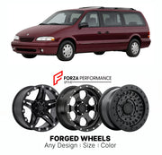 FORGED WHEELS RIMS for PLYMOUTH VOYAGER EXPRESSO 1991 - 2000

Custom forged wheels for Plymouth Voyager Expresso 1991 - 2000. Made-to-order monoblock, 2-piece and 3-piece rims in custom sizes, offsets, colors and finishes with guaranteed fitment.

We manufacture premium quality forged wheels rims for Plymouth Voyager Expresso 1991 - 2000 in any design, size, color.

THIS WHEEL DESIGN CAN BE CUSTOM-MADE FOR YOUR CAR IN ANY SIZE AND COLOR OPTIONS
Available in monoblock, 2-piece, 3-piece, duoblock, beadlock
3D