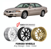 FORGED WHEELS RIMS for PONTIAC BONNEVILLE SLE 1992 - 2005

Custom forged wheels for Pontiac Bonneville SLE 1992 - 2005. Made-to-order monoblock, 2-piece and 3-piece rims in custom sizes, offsets, colors and finishes with guaranteed fitment.

We manufacture premium quality forged wheels rims for Pontiac Bonneville SLE 1992 - 2005 in any design, size, color.

THIS WHEEL DESIGN CAN BE CUSTOM-MADE FOR YOUR CAR IN ANY SIZE AND COLOR OPTIONS
Available in monoblock, 2-piece, 3-piece, duoblock, beadlock
3D wheel re