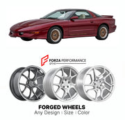 FORGED WHEELS RIMS for PONTIAC FIREBIRD 30TH ANNIVERSARY TRANS AM 1993 - 2002

Custom forged wheels for Pontiac Firebird 30th Anniversary Trans Am 1993 - 2002. Made-to-order monoblock, 2-piece and 3-piece rims in custom sizes, offsets, colors and finishes with guaranteed fitment.

We manufacture premium quality forged wheels rims for Pontiac Firebird 30th Anniversary Trans Am 1993 - 2002 in any design, size, color.

THIS WHEEL DESIGN CAN BE CUSTOM-MADE FOR YOUR CAR IN ANY SIZE AND COLOR OPTIONS
Available in