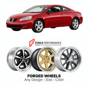 FORGED WHEELS RIMS for PONTIAC G6 COUPE 2005 - 2010

Custom forged wheels for Pontiac G6 Coupe 2005 - 2010. Made-to-order monoblock, 2-piece and 3-piece rims in custom sizes, offsets, colors and finishes with guaranteed fitment.

We manufacture premium quality forged wheels rims for Pontiac G6 Coupe 2005 - 2010 in any design, size, color.

THIS WHEEL DESIGN CAN BE CUSTOM-MADE FOR YOUR CAR IN ANY SIZE AND COLOR OPTIONS
Available in monoblock, 2-piece, 3-piece, duoblock, beadlock
3D wheel renderings are provi