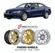 FORGED WHEELS RIMS for PONTIAC G8 BASE 2008 - 2009

Custom forged wheels for Pontiac G8 Base 2008 - 2009. Made-to-order monoblock, 2-piece and 3-piece rims in custom sizes, offsets, colors and finishes with guaranteed fitment.

We manufacture premium quality forged wheels rims for Pontiac G8 Base 2008 - 2009 in any design, size, color.

THIS WHEEL DESIGN CAN BE CUSTOM-MADE FOR YOUR CAR IN ANY SIZE AND COLOR OPTIONS
Available in monoblock, 2-piece, 3-piece, duoblock, beadlock
3D wheel renderings are provided