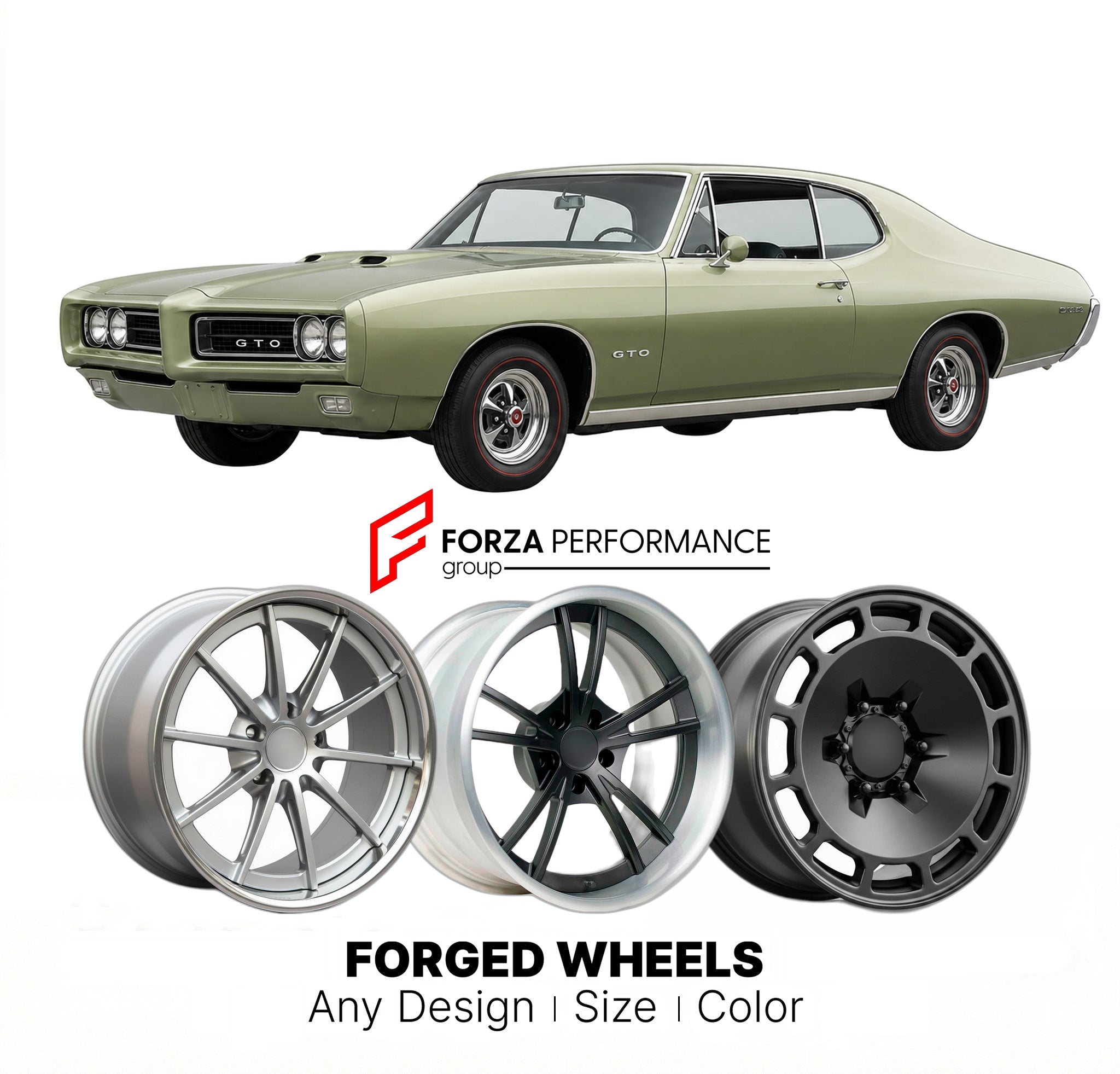 CUSTOM CLASSIC VINTAGE RESTOMOD RETRO OLD SCHOOL FORGED WHEELS RIMS fo