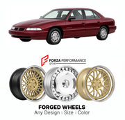 FORGED WHEELS RIMS for PONTIAC GRAND AM 1992 - 1998

Custom forged wheels for Pontiac Grand Am 1992 - 1998. Made-to-order monoblock, 2-piece and 3-piece rims in custom sizes, offsets, colors and finishes with guaranteed fitment.

We manufacture premium quality forged wheels rims for Pontiac Grand Am 1992 - 1998 in any design, size, color.

THIS WHEEL DESIGN CAN BE CUSTOM-MADE FOR YOUR CAR IN ANY SIZE AND COLOR OPTIONS
Available in monoblock, 2-piece, 3-piece, duoblock, beadlock
3D wheel renderings are provi