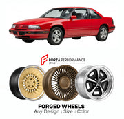 FORGED WHEELS RIMS for PONTIAC GRAND PRIX 1990 - 1996

Custom forged wheels for Pontiac Grand Prix 1990 - 1996. Made-to-order monoblock, 2-piece and 3-piece rims in custom sizes, offsets, colors and finishes with guaranteed fitment.

We manufacture premium quality forged wheels rims for Pontiac Grand Prix 1990 - 1996 in any design, size, color.

THIS WHEEL DESIGN CAN BE CUSTOM-MADE FOR YOUR CAR IN ANY SIZE AND COLOR OPTIONS
Available in monoblock, 2-piece, 3-piece, duoblock, beadlock
3D wheel renderings are