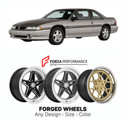 FORGED WHEELS RIMS for PONTIAC GRAND PRIX GXP W-BODY 1990 - 2008

Custom forged wheels for Pontiac Grand Prix GXP W-Body 1990 - 2008. Made-to-order monoblock, 2-piece and 3-piece rims in custom sizes, offsets, colors and finishes with guaranteed fitment.

We manufacture premium quality forged wheels rims for Pontiac Grand Prix GXP W-Body 1990 - 2008 in any design, size, color.

THIS WHEEL DESIGN CAN BE CUSTOM-MADE FOR YOUR CAR IN ANY SIZE AND COLOR OPTIONS
Available in monoblock, 2-piece, 3-piece, duoblock,