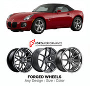FORGED WHEELS RIMS for PONTIAC SOLSTICE GXP 2007 - 2009

Custom forged wheels for Pontiac Solstice GXP 2007 - 2009. Made-to-order monoblock, 2-piece and 3-piece rims in custom sizes, offsets, colors and finishes with guaranteed fitment.

We manufacture premium quality forged wheels rims for Pontiac Solstice GXP 2007 - 2009 in any design, size, color.

THIS WHEEL DESIGN CAN BE CUSTOM-MADE FOR YOUR CAR IN ANY SIZE AND COLOR OPTIONS
Available in monoblock, 2-piece, 3-piece, duoblock, beadlock
3D wheel renderin