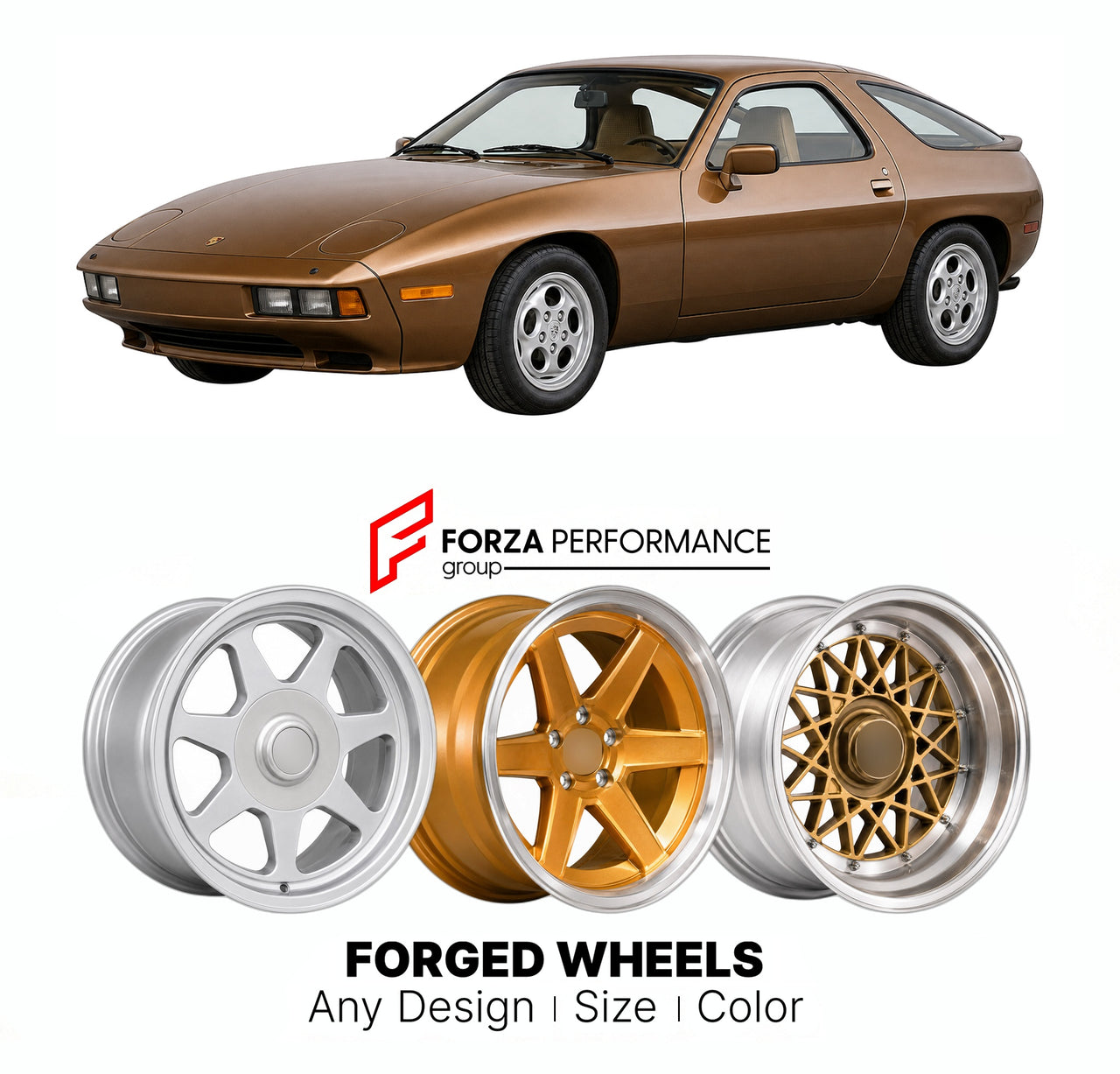 CUSTOM CLASSIC VINTAGE RESTOMOD RETRO OLD SCHOOL FORGED WHEELS RIMS for PORSCHE 928 1977 - 1995

Custom forged wheels for Porsche 928 1977 - 1995. Classic, vintage, restomod wheel designs made to order in custom sizes, offsets, colors and finishes.

We manufacture premium quality forged wheels rims for Porsche 928 1977 - 1995 in any design, size, color.

THIS WHEEL DESIGN CAN BE CUSTOM-MADE FOR YOUR CAR IN ANY SIZE AND COLOR OPTIONS
Available in monoblock, 2-piece, 3-piece, duoblock, beadlock
3D wheel rende
