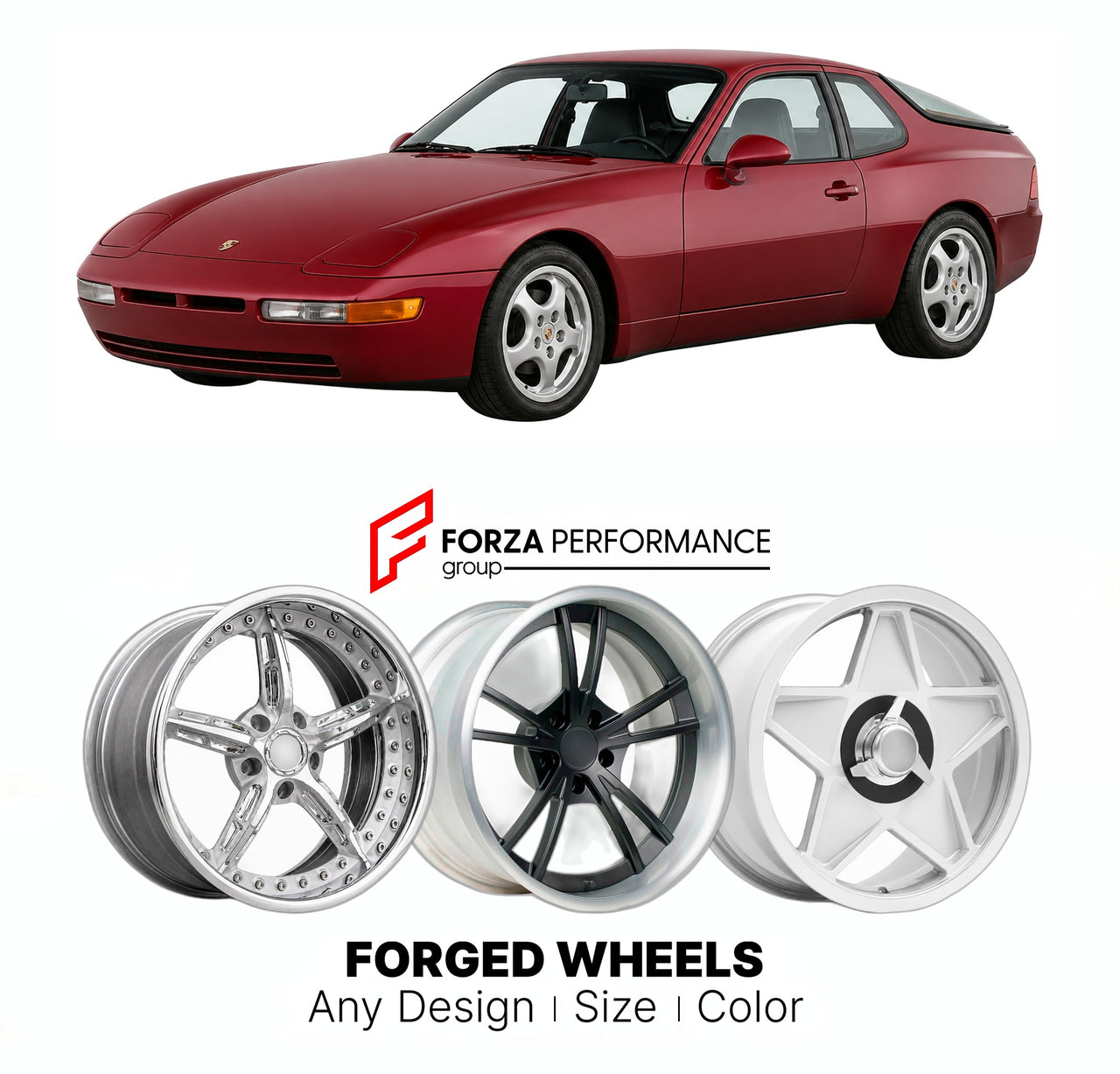 CUSTOM CLASSIC VINTAGE RESTOMOD RETRO OLD SCHOOL FORGED WHEELS RIMS for PORSCHE 968 1991 - 1995

Custom forged wheels for Porsche 968 1991 - 1995. Classic, vintage, restomod wheel designs made to order in custom sizes, offsets, colors and finishes.

We manufacture premium quality forged wheels rims for Porsche 968 1991 - 1995 in any design, size, color.

THIS WHEEL DESIGN CAN BE CUSTOM-MADE FOR YOUR CAR IN ANY SIZE AND COLOR OPTIONS
Available in monoblock, 2-piece, 3-piece, duoblock, beadlock
3D wheel rende