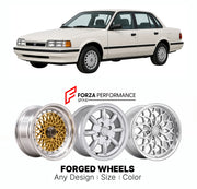 CUSTOM CLASSIC VINTAGE RESTOMOD RETRO OLD SCHOOL FORGED WHEELS RIMS for QUANTUM SALOON 1994 - 1999

Custom forged wheels for Quantum Saloon 1994 - 1999. Classic, vintage, restomod wheel designs made to order in custom sizes, offsets, colors and finishes.

We manufacture premium quality forged wheels rims for Quantum Saloon 1994 - 1999 in any design, size, color.

THIS WHEEL DESIGN CAN BE CUSTOM-MADE FOR YOUR CAR IN ANY SIZE AND COLOR OPTIONS
Available in monoblock, 2-piece, 3-piece, duoblock, beadlock
3D wh