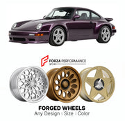 CUSTOM CLASSIC VINTAGE RESTOMOD RETRO OLD SCHOOL FORGED WHEELS RIMS for RUF BTR2 1993 - 1995

Custom forged wheels for RUF BTR2 1993 - 1995. Classic, vintage, restomod wheel designs made to order in custom sizes, offsets, colors and finishes.

We manufacture premium quality forged wheels rims for RUF BTR2 1993 - 1995 in any design, size, color.

THIS WHEEL DESIGN CAN BE CUSTOM-MADE FOR YOUR CAR IN ANY SIZE AND COLOR OPTIONS
Available in monoblock, 2-piece, 3-piece, duoblock, beadlock
3D wheel renderings are